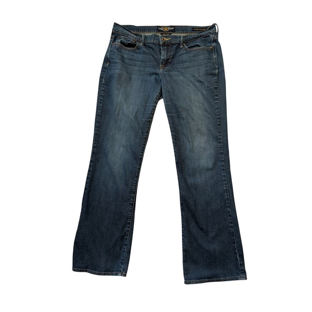 LUCKY BRAND Woman's Blue Denim Jeans/Pants size 12/31, Mid rise, straight leg